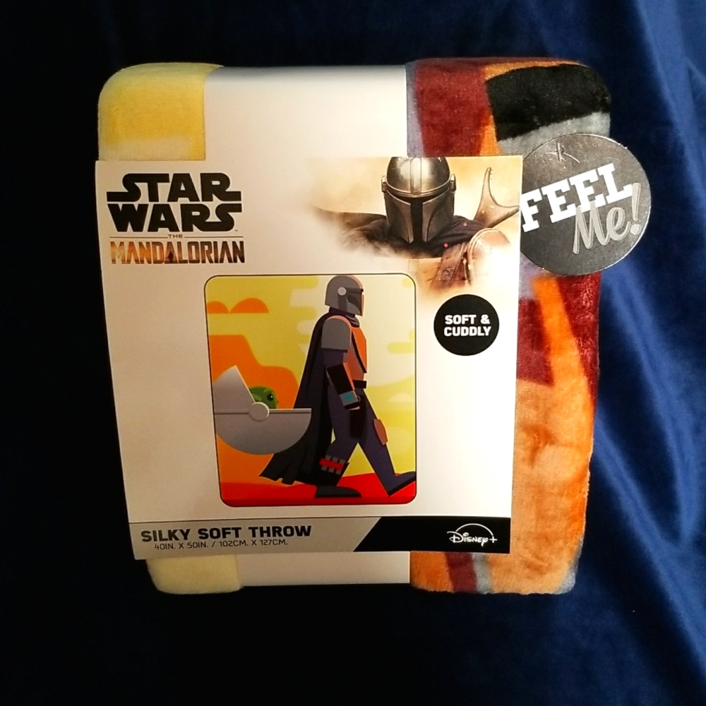 Star Wars Blanket Mandalorian Soft Silky Throw